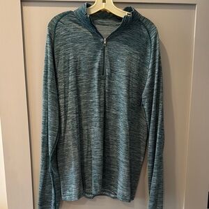 Lululemon Athletica Green Long Sleeve Tee Lightweight Heathered